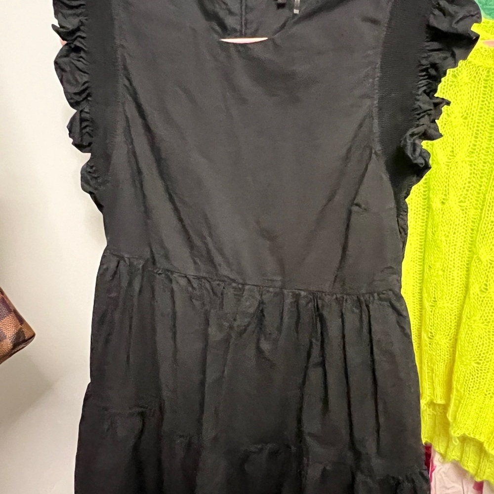 English Factory Black Ruffled Mini Sundress - Picture 2 of 5